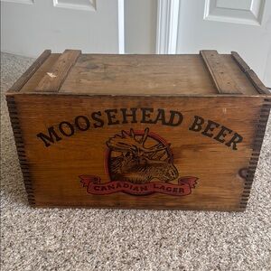 Moosehead Beer Wooden Crate